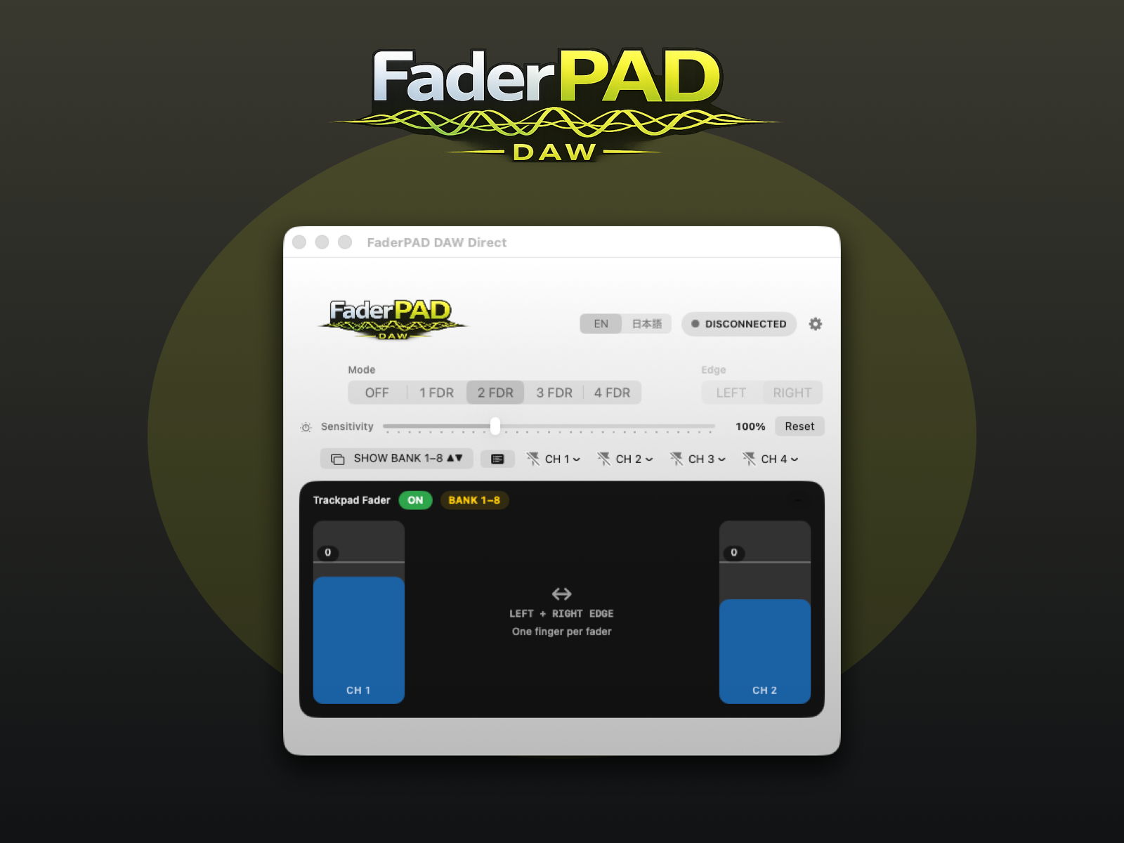 FaderPAD DAW Direct product interface